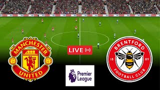 🔴Manchester United vs Brentford LIVE⚽Premier League 2024  videogame simulators [upl. by Anom]