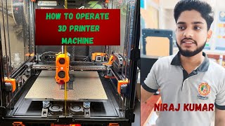 How to operate 3D printer  3d design 3dprinting cad automobile technology [upl. by Eiloj]