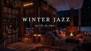 Cozy winter porch ambience to unwind on🌨️cozy snowy cabin ambience to fall asleep and get rest🌲 [upl. by Varrian]