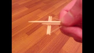 How to make a mini crossbow at home with his own hands simple homemade mini homemade [upl. by Strickler229]