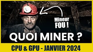 Quoi miner en janvier 2024  Qubic  NIR  TABO  LARISSA  minage CPU amp GPU [upl. by Kessel]