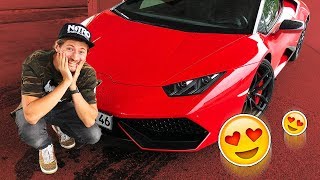 10 Leute reagieren auf quotmeinenquot Lamborghini 😍 [upl. by Yevad]