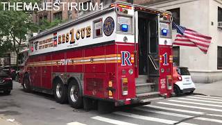 FDNY RESPONDING COMPILATION 83 FULL OF BLAZING SIRENS amp LOUD AIR HORNS THROUGHOUT NEW YORK CITY [upl. by Inaboy830]