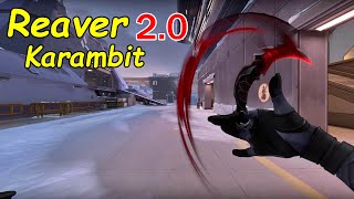 Finally Reaver Karambit 20  VALORANT Reaver Bundle 20 Showcase Ingame [upl. by Esdnil151]