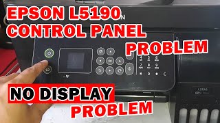 EPSON L5190 NO DISPLAY  EPSON CONTROL PANEL FLEX CABLE REPLACEMENT  SIR MELL TV [upl. by Marzi]