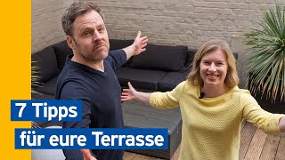 Die Gestaltung eurer Terrasse  Tipps amp Inspirationen  Baufinanzierung leicht gemacht [upl. by Kilar]