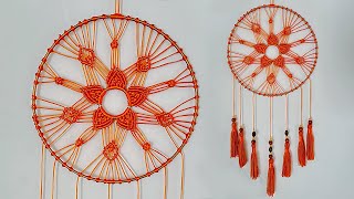 DIY Atrapasueños en MACRAME paso a paso  DIY Macrame Dreamcatcher Wall Hanging [upl. by Lody]