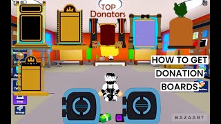 How To Get Donation Boards Bid Battles Roblox [upl. by Enaelem791]