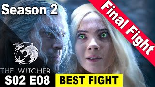 The Witcher Season 2 Episode 8  BEST FIGHT SCENE  Final FIGHT Scene – Ciri vs Geralt [upl. by Ereveniug]