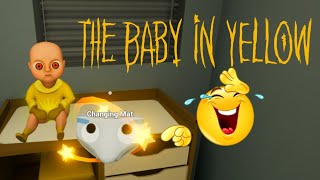 CHANGING BABY DIAPER  FUNNY VIDEO  BABY IN YELLOW NIGHT2 [upl. by Northrup210]