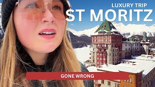 FIRST TIME IN ST MORITZ GONE WRONG STAYING AT MOST LUXURIOUS PALACE [upl. by Elgna945]