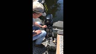 How to start a Mercury 99 outboard [upl. by Curt]