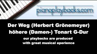 Der Weg Herbert Grönemeyer Playback Instrumental Demo höhere Tonart GDur [upl. by Ecirrehs]