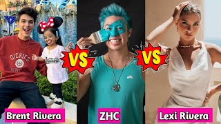 Lexi Rivera vs Brent Rivera vs ZHC Lifestyle Comparison 2024 [upl. by Ahsilahk992]