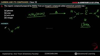 The organic compound prepared by Wohler from an inorganic compound called ammonium cyanate was a [upl. by Kcarb]