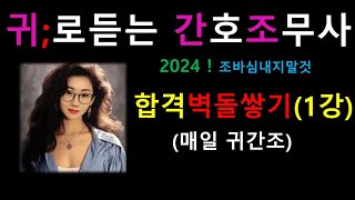 1강합격 벽돌 쌓기  매일 꾸준히 차곡차곡 2024 간호조무사강의 귀간조 [upl. by Tudela771]