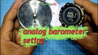 analog barometer seting [upl. by Amej]