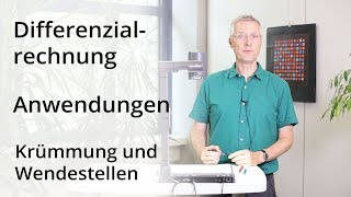 Differenzialrechnung  Krümmung und Wendestellen [upl. by Mahla]