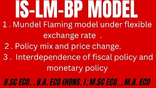 ISLMBP MODEL under flexible exchange rateinternational macroeconomics [upl. by Une233]