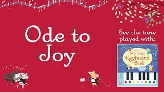 Ode to Joy from the Usborne My First Keyboard Book [upl. by Nadirehs]