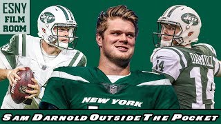 ESNY FILM ROOM Sam Darnolds OutsideThePocket Nastiness [upl. by Ogeid554]