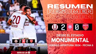 UNIVERSITARIO 2  0 SPORT HUANCAYO l GOLES Y RESUMEN DEL TRIUNFO CREMA l SOMOS LIDERES DEL APERTURA [upl. by Nan]