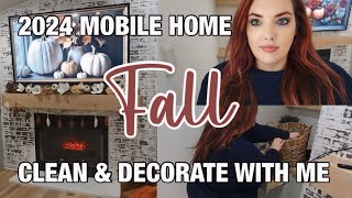 🍂 2024 MOBILE HOME FALL CLEAN amp DECORATE WITH ME 🍂 1st Fall decorate with me of the season [upl. by Wilfreda665]