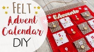 Calendario dellAvvento in Feltro  Felt Advent Calendar DIY [upl. by Sitruk]