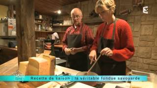 Recette de saison  la véritable fondue savoyarde [upl. by Samot]