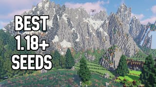 Minecraft 118 Seeds  5 Awesome Mountain Seeds [upl. by Ladonna]