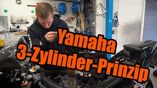 Vom 3Zylinder zum 4Zylinder  Das Yamaha 3ZylinderPrinzip [upl. by Ashbey161]