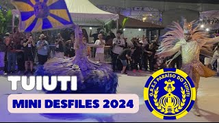 PARAÍSO DO TUIUTI 2024  MINI DESFILE NA CIDADE DO SAMBA [upl. by Gunzburg155]