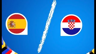 Live Reaction Spain vs Croatia Euro 2024 Match [upl. by Moyers632]