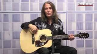 Epiphone AJ220S Acoustic Guitar Review  Sweetwater Sound [upl. by Aneerhs]