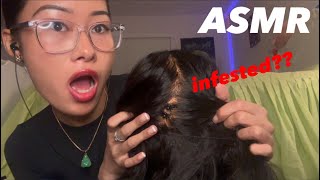 asmr  lice removal roleplay 💆🏻‍♀️🪳  ft Ana Luisa [upl. by Atoked]