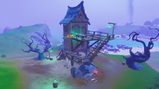 Visit Different Witch Shacks Guide  All Witch Shack Locations – Fortnitemares 2020 Challenges [upl. by Pazia122]