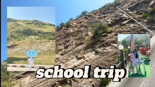 school trip first time zip line li vlog by Kinza schooltrip [upl. by Anawat654]