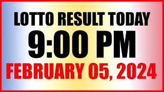 Lotto Result Today 9pm Draw February 5 2024 Swertres Ez2 Pcso [upl. by Assir]