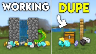 TOP 3 WORKING DUPLICATION GLITCHES IN 121 Minecraft Bedrock [upl. by Allehs]