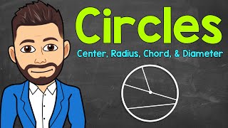 Parts of a Circle  Center Radius Chord and Diameter  Math with Mr J [upl. by Ydieh583]