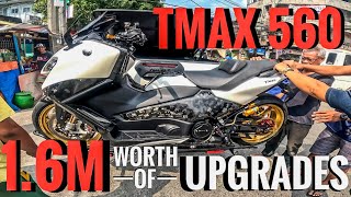 Picking up a Heavily Modified Yamaha TMAX 560 Techmax  TorqKey [upl. by Gnud]