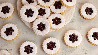 Perfect Linzer Cookies  Linzer Cookies With Almonds [upl. by Bobinette]