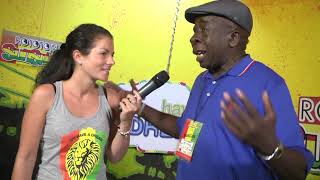 DOWNBEAT THE RULER interview  Rototom Sunsplash 2014 [upl. by Maxima87]