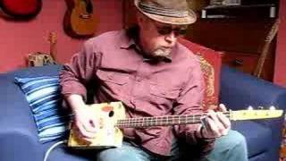 Delta blues improvisation on cigar box guitar [upl. by Bettencourt998]