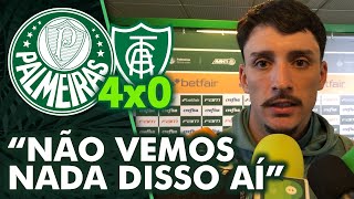 VEJA O QUE PIQUEREZ FALOU NA ZONA MISTA APÃ“S PALMEIRAS 4 X O AMÃ‰RICA MG PELO BRASILEIRÃƒO 2023 [upl. by Fanya454]