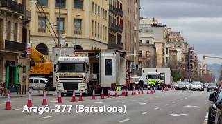 Elevación módulos en calle Aragó 277  Barcelona [upl. by Jedediah]