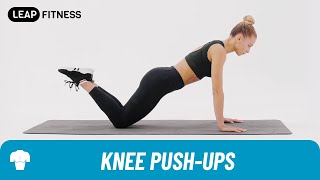 How to Do：KNEE PUSHUPS [upl. by Jerz237]