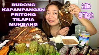 BURONG KAPAMPANGAN22lbs PRITONG TILAPIAMUKBANG PHILIPPINESCOLLAB with SimpleBisdak [upl. by Airehs]