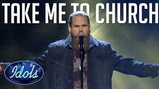 WOW TAKE ME TO CHURCH Cover By Christopher Kläfford On Sweden Idol [upl. by Lienahs]