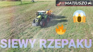 SIEWY RZEPAKU2024CLAAS AXION 870mzuri PROTIL3T🤌🌾🚜💚😁 [upl. by Ycram]